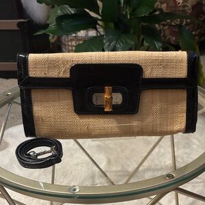 Elegant Black and Tan Clutch